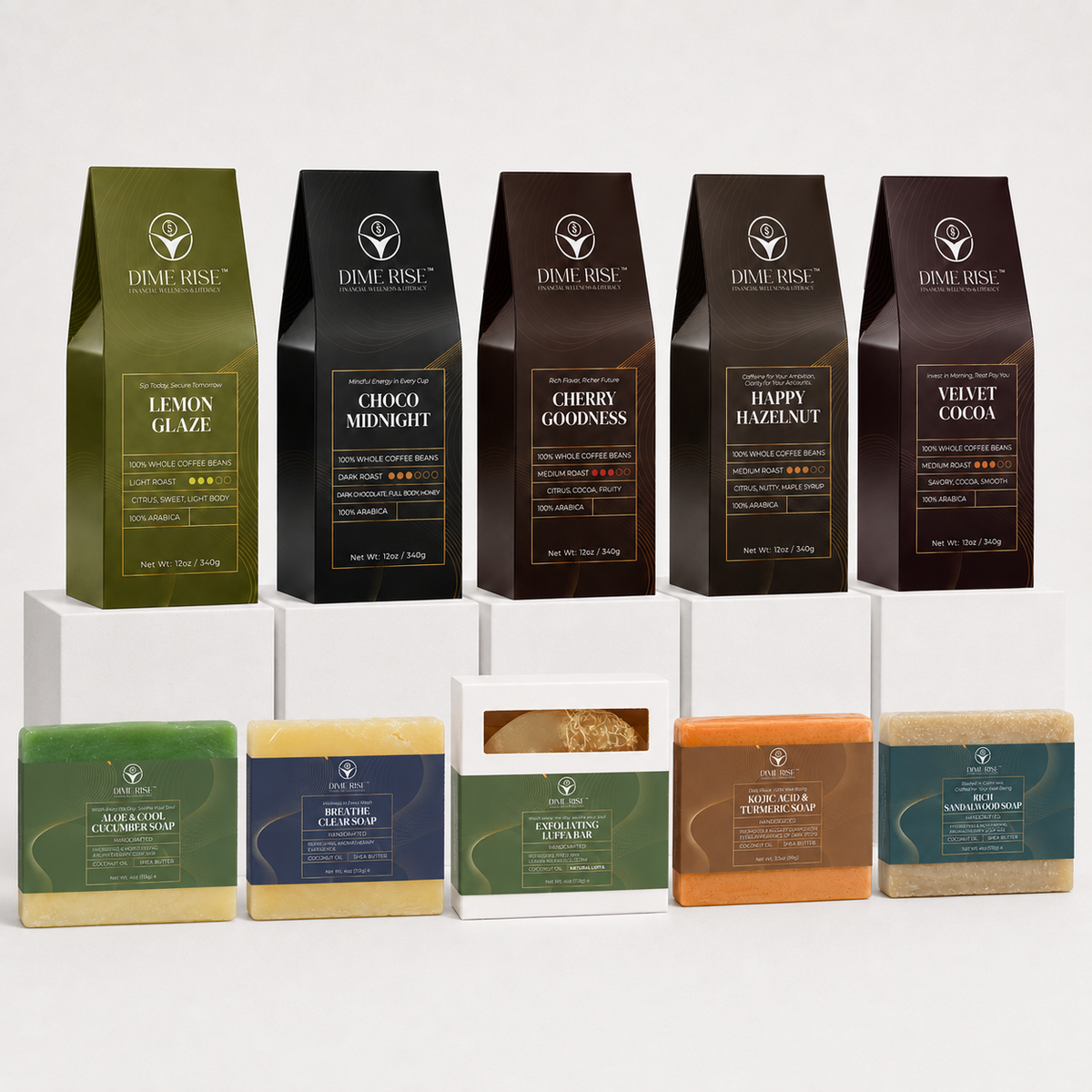 5 Coffee + 5 Soap Bundle