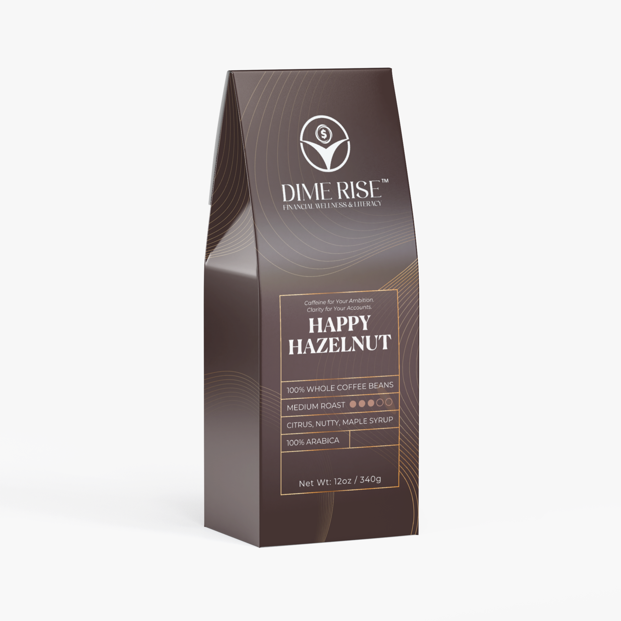 Happy Hazelnut Whole Coffee Beans (Medium Roast) - Bundle of 4