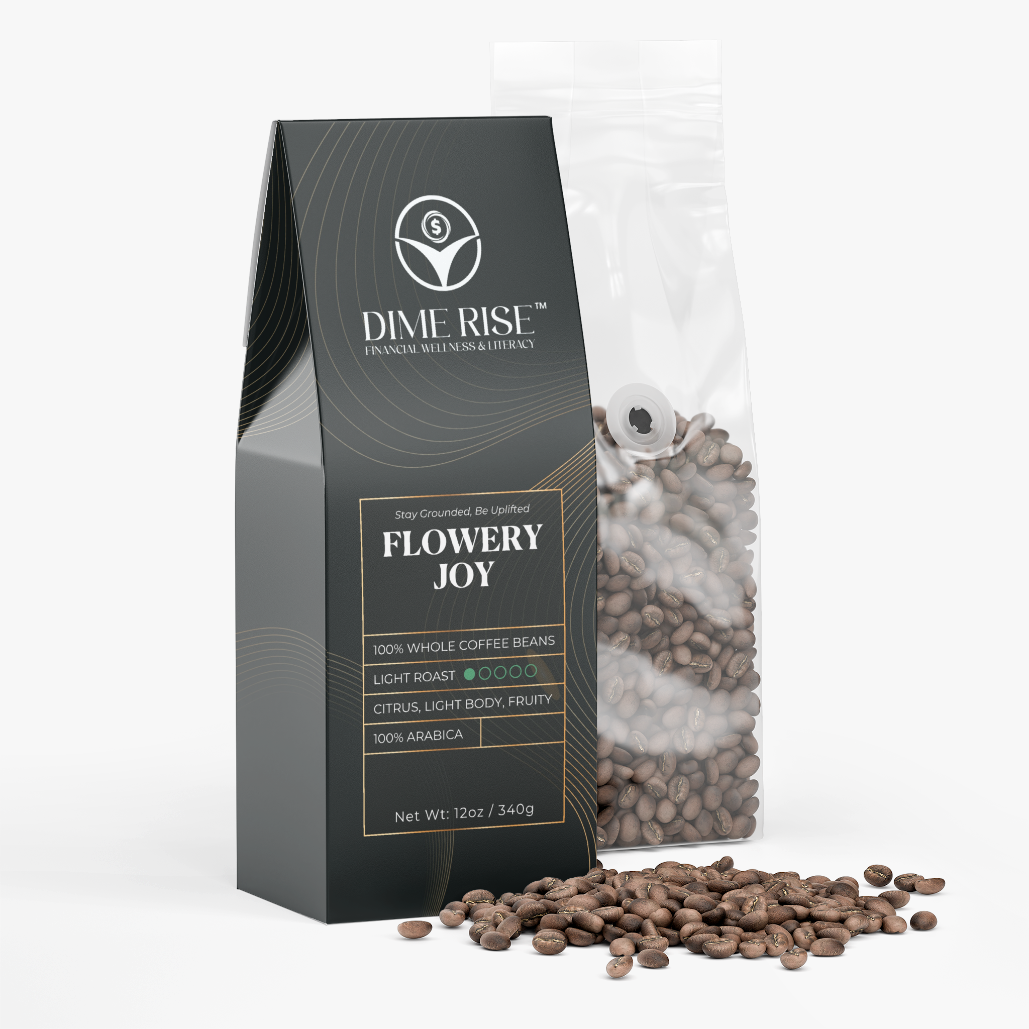Flowery Joy - Whole Coffee Beans (Light Roast)- Bundle of 4