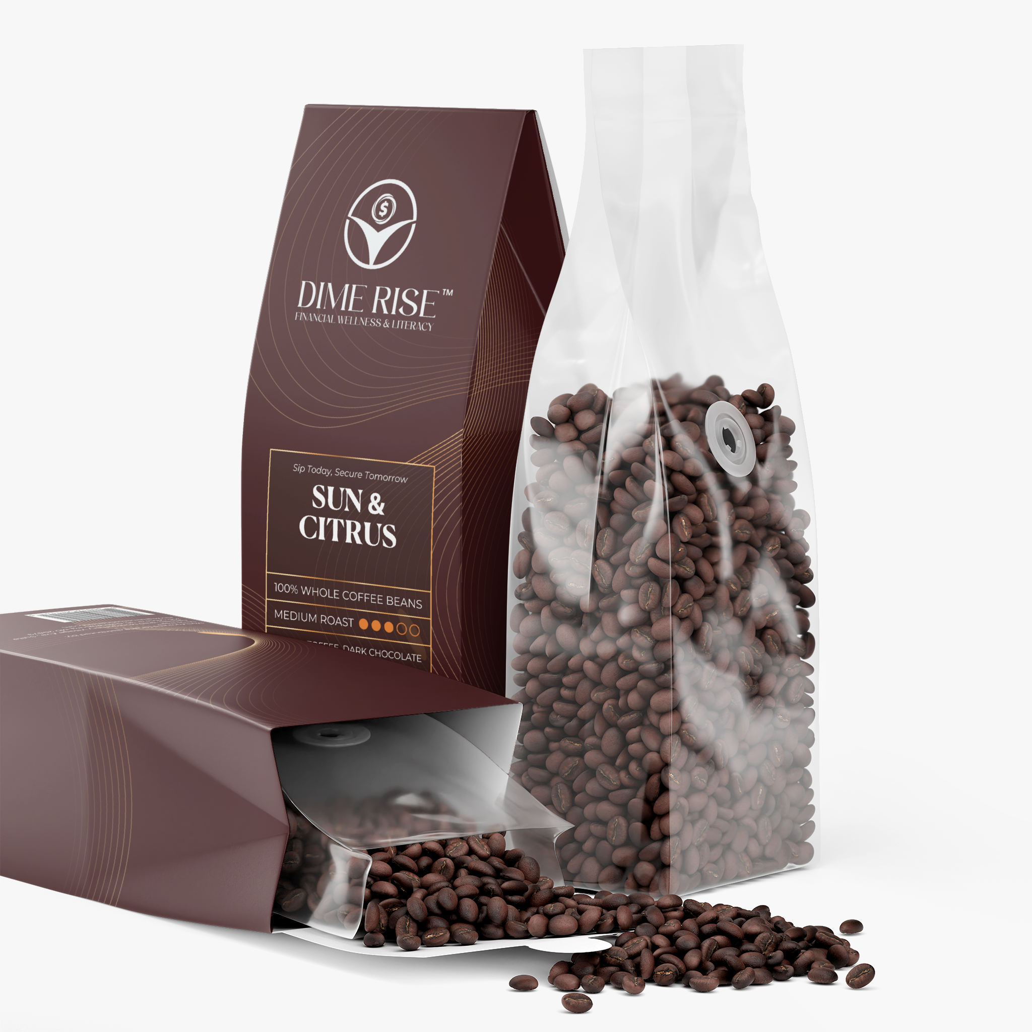Sun & Citrus - Whole Coffee Beans (Medium Roast)- Bundle of 24