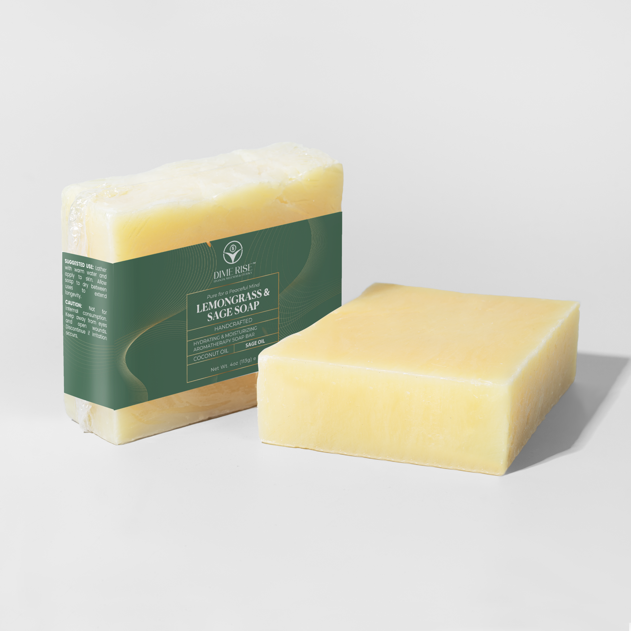 Lemongrass & Sage Soap - Bundle of 4 Bars