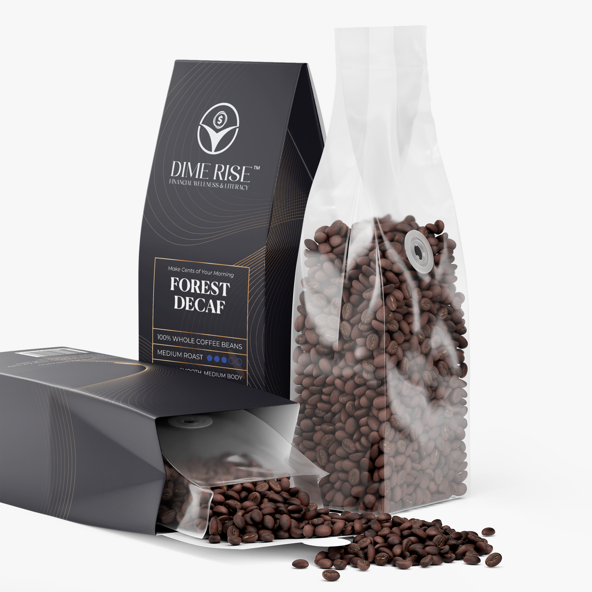 Forest Decaf Whole Coffee Beans (Medium Roast) - 1 Box