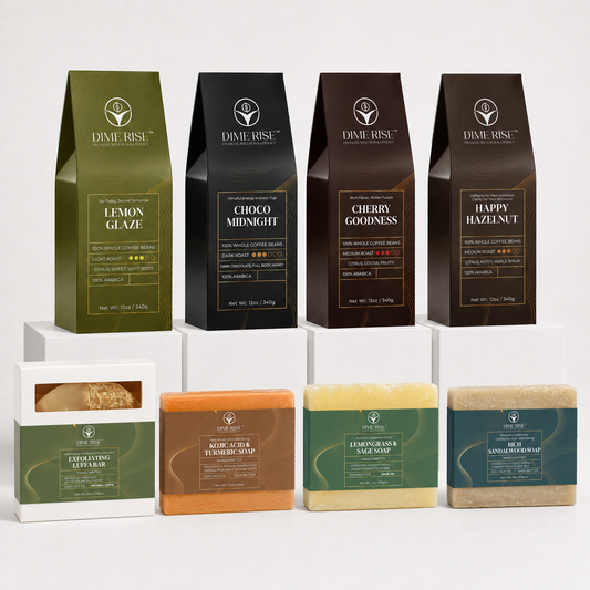 4 Coffee + 4 Soap Bundle